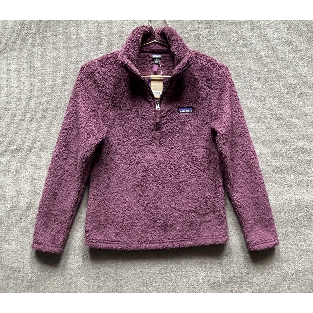 NEW Patagonia Los Gatos 1/4 zip Pullover Fleece Womens Small Maroon NWT 1/2 Zip